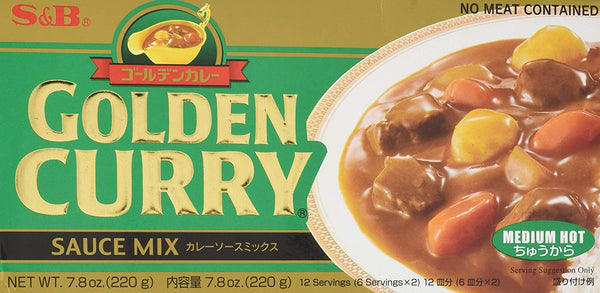 S&B Medium Hot Golden Curry Sauce Mix