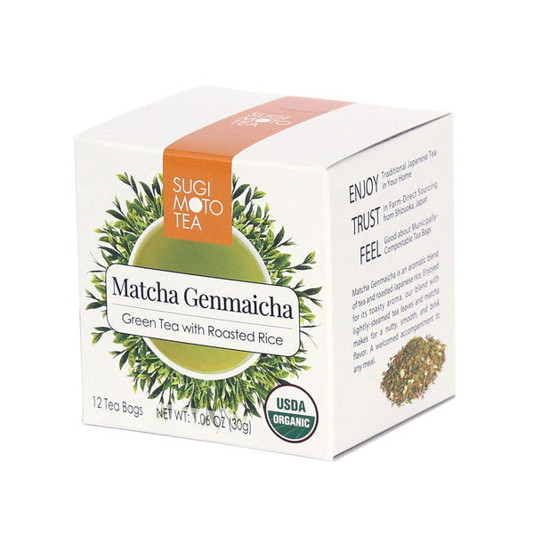 Sugimoto Organic Genmaicha Genmai Cha Green Tea